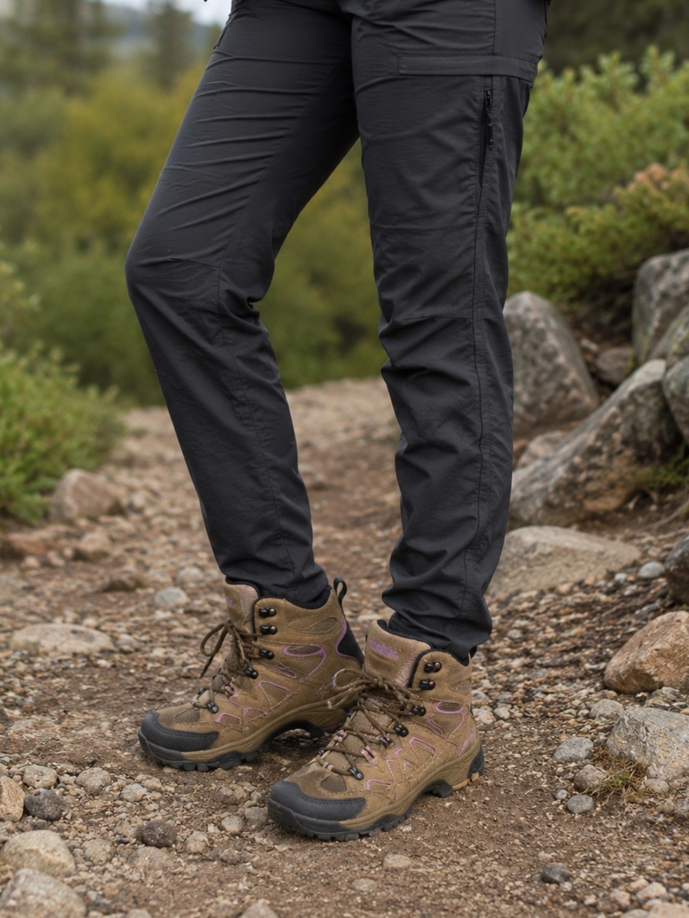 Northside Woman’s Waterproof Hiking Boots Brown/Pink Trail Outdoor